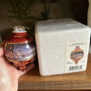 1999 Bradford Edition Ornament Winter Wonderland Terry Redlin Brown NEW